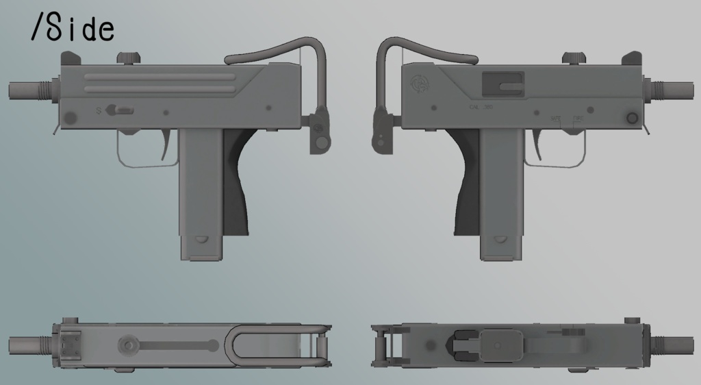 3Dモデル M11サブマシンガン