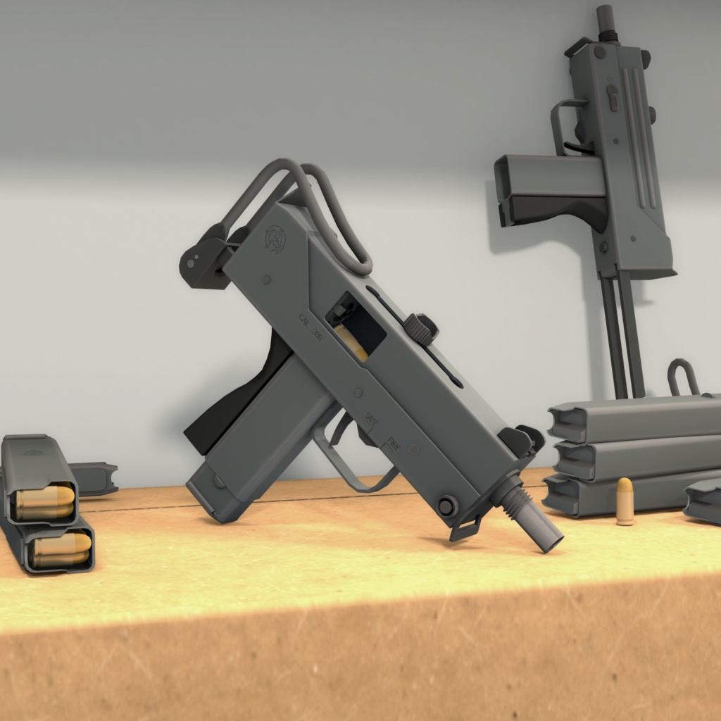 3Dモデル M11サブマシンガン