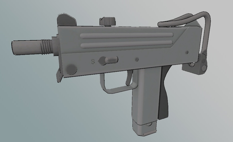 3Dモデル M11サブマシンガン