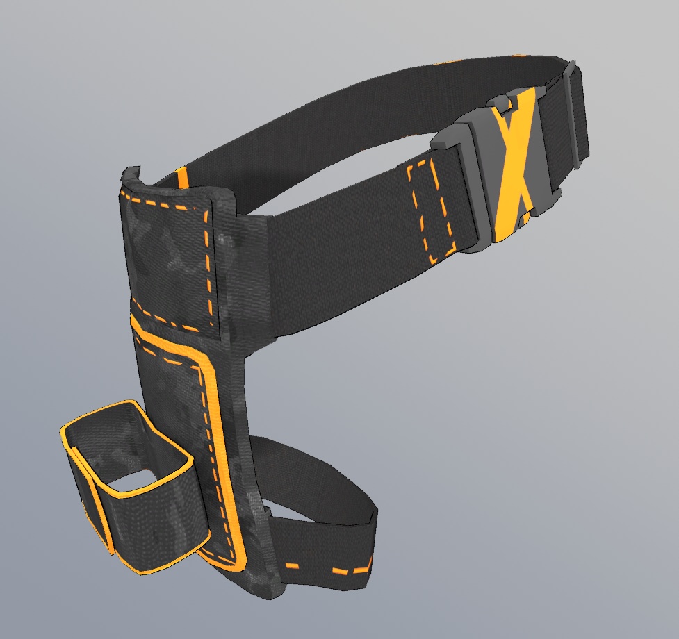 3Dモデル Shaclo向け A1パーカー&S1アサルトホルスター