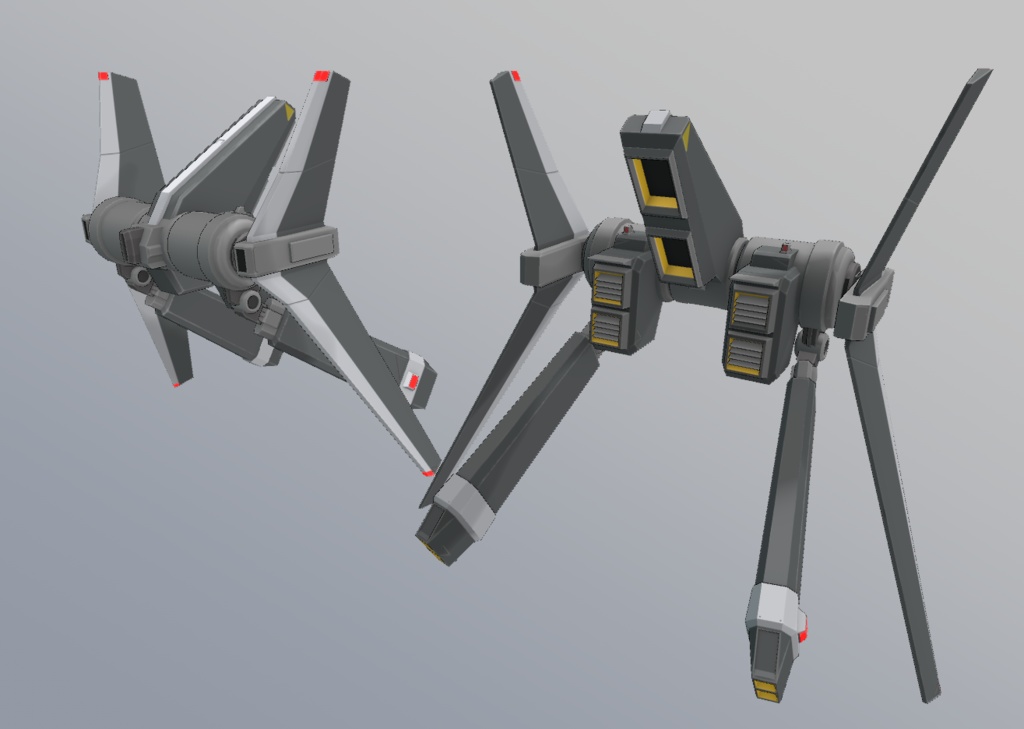 3Dモデル Mk10 type-B2 Flightunit