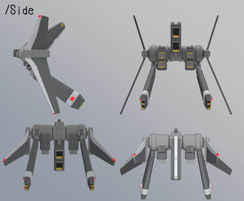 3Dモデル Mk10 type-B2 Flightunit