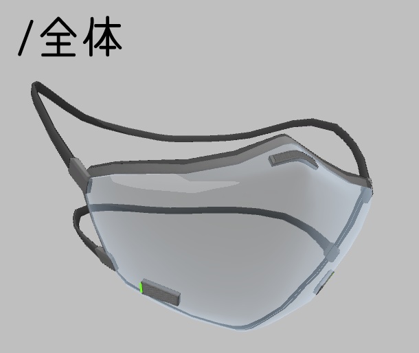 3Dモデル mk12:サイバーパンク簡易防毒マスク