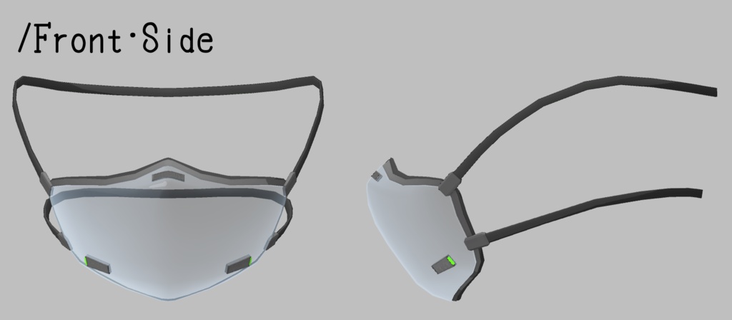 3Dモデル mk12:サイバーパンク簡易防毒マスク