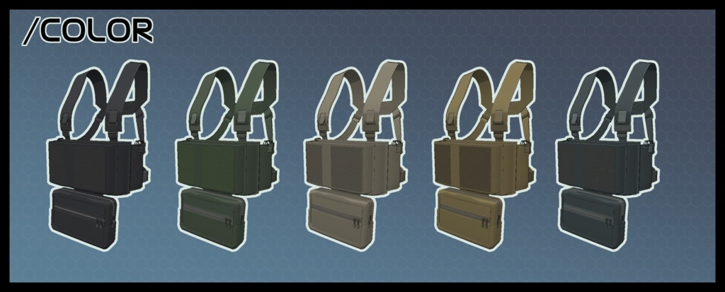 【Leeme&Reeva用】3Dモデル X200タクティカル ライトウェイト リグ