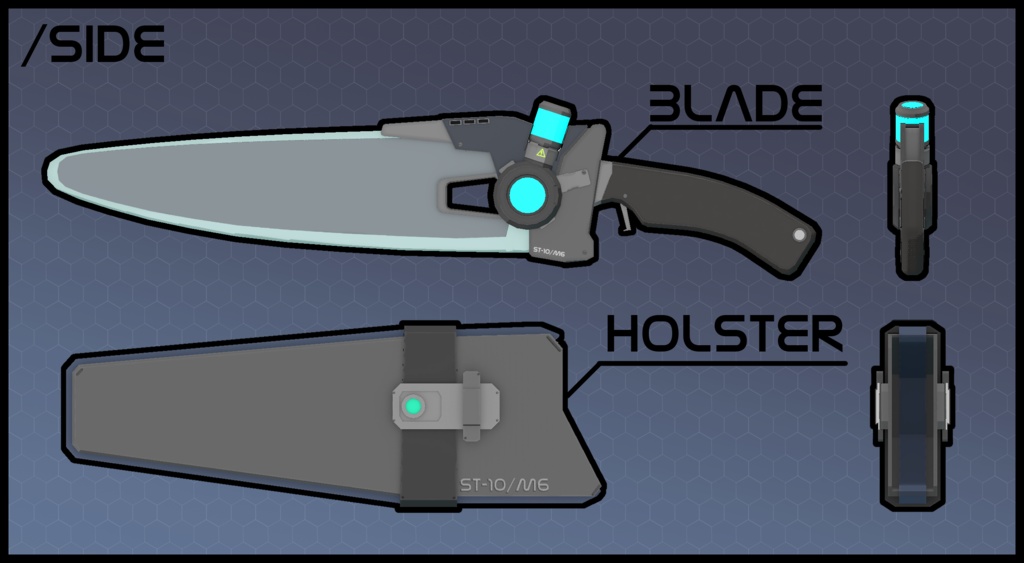 3Dモデル ST-10/M6 プラズマスタンブレード