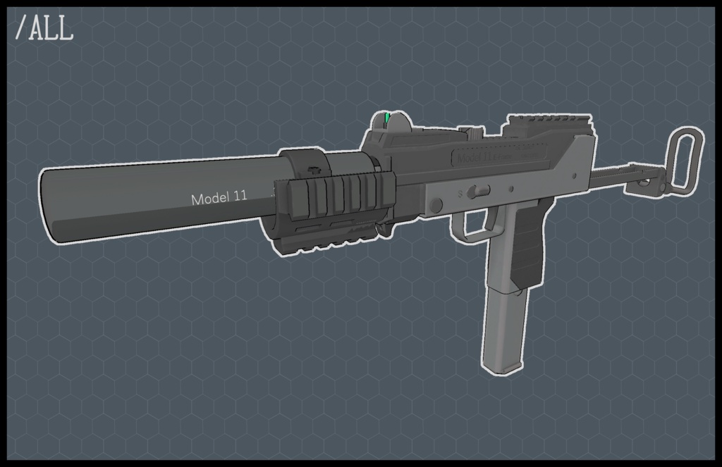 3Dモデル M11 type-E サブマシンガン