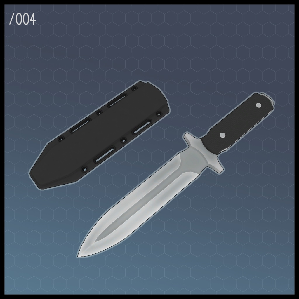 3Dモデル L2ダガーナイフ