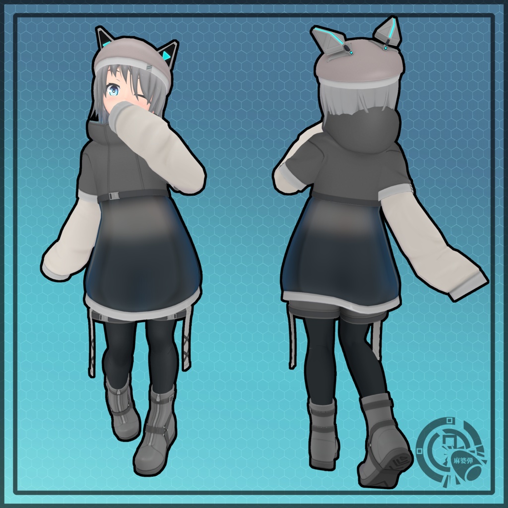 【JessieJuicebody】対応 アバター用3Dモデル リュイ