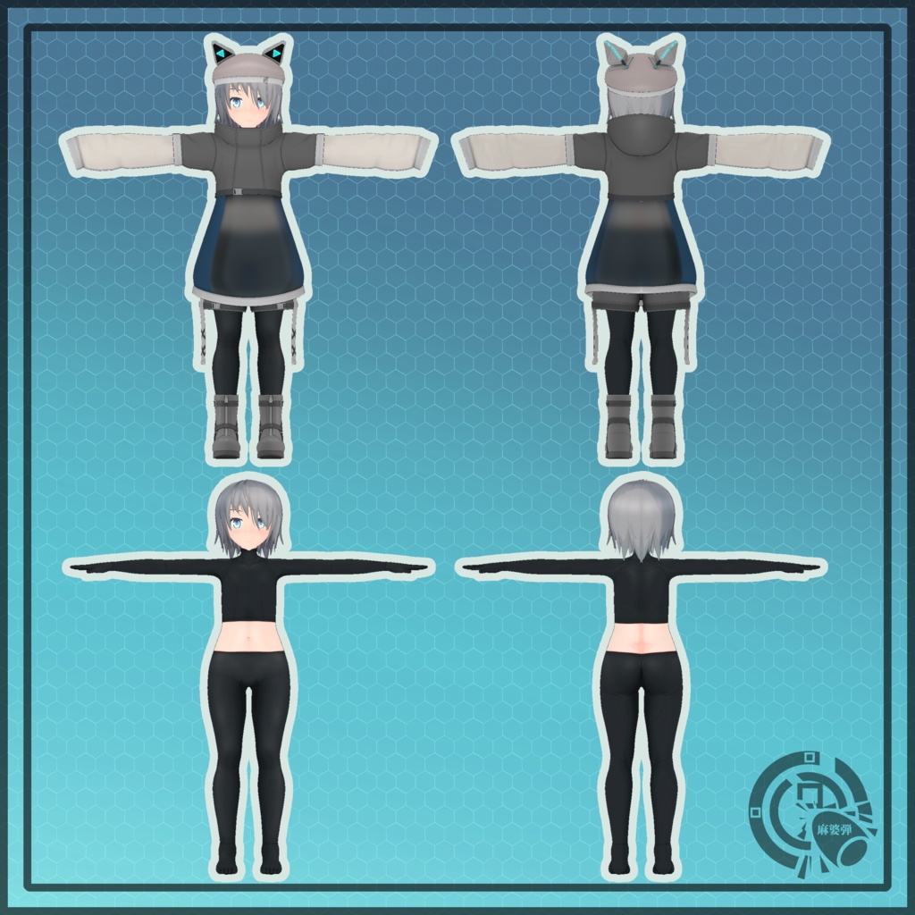 【JessieJuicebody】対応 アバター用3Dモデル リュイ