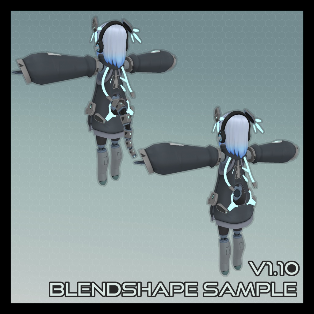 【VRC Quest fallback/VRM対応】オリジナル3Dモデル S20-QL V1.21