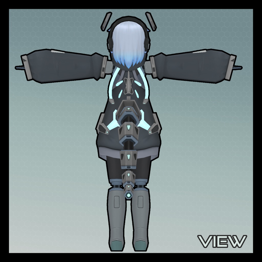 【VRC Quest fallback/VRM対応】オリジナル3Dモデル S20-QL V1.21