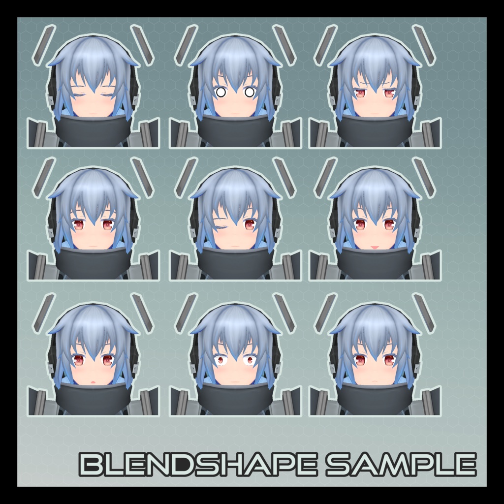 【VRC Quest fallback/VRM対応】オリジナル3Dモデル S20-QL V1.21