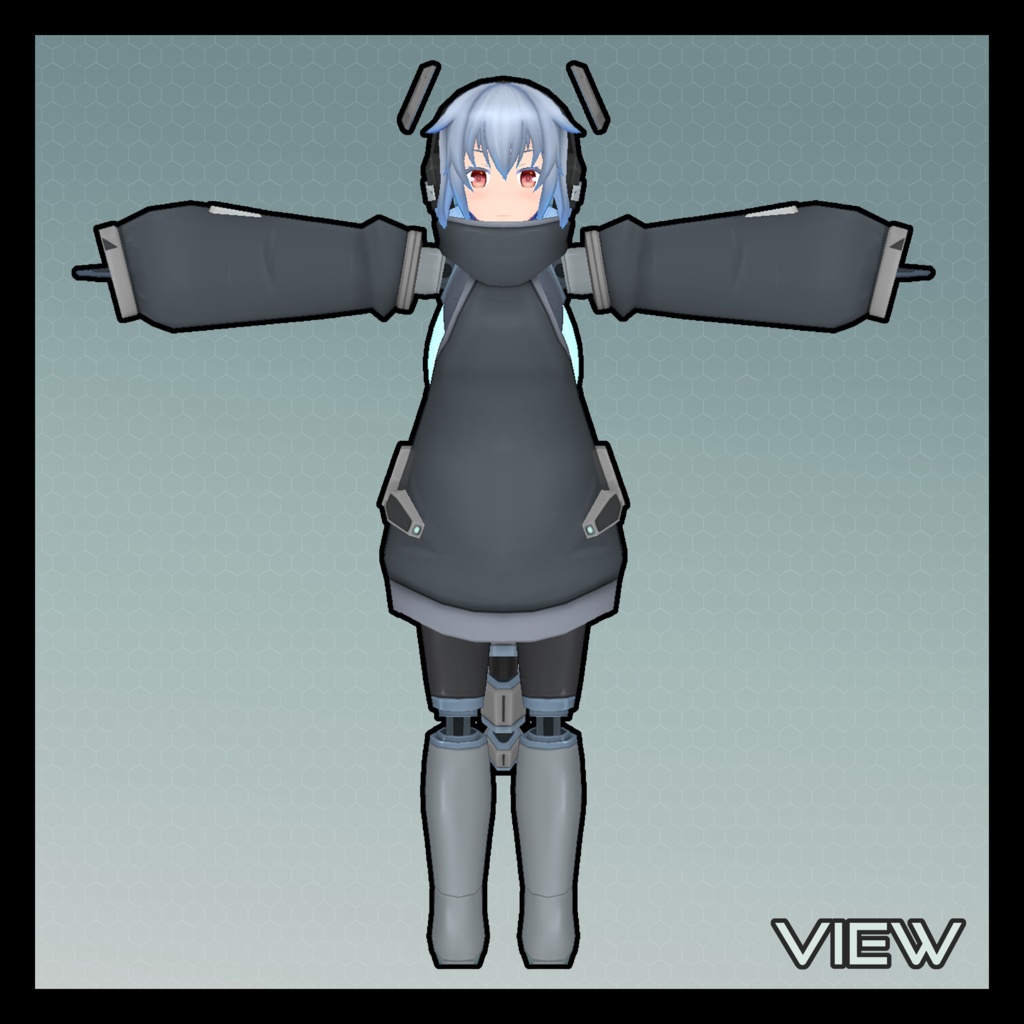 【VRC Quest fallback/VRM対応】オリジナル3Dモデル S20-QL V1.21