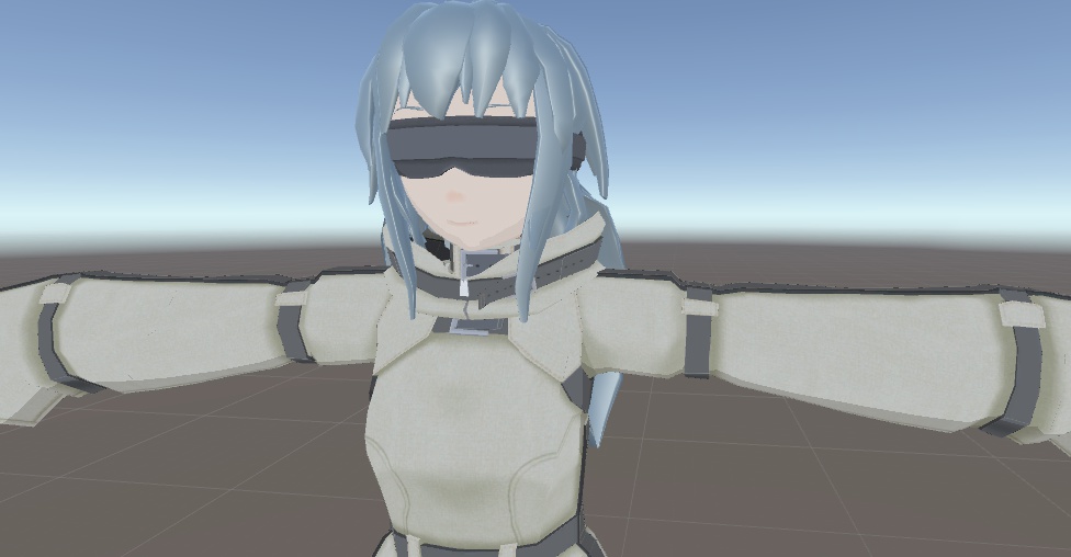 VRChat想定 拘束衣風アバター