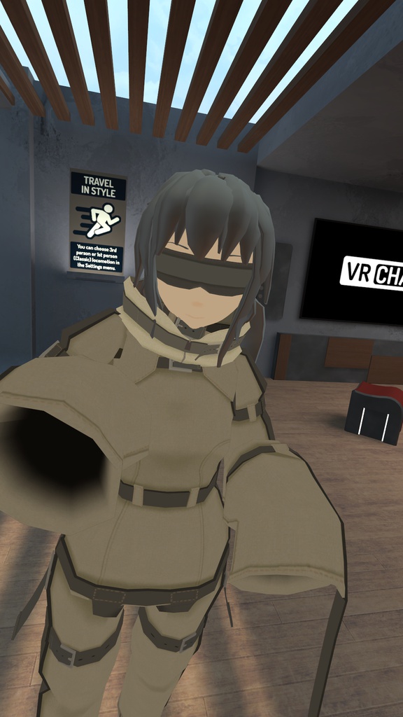 VRChat想定 拘束衣風アバター