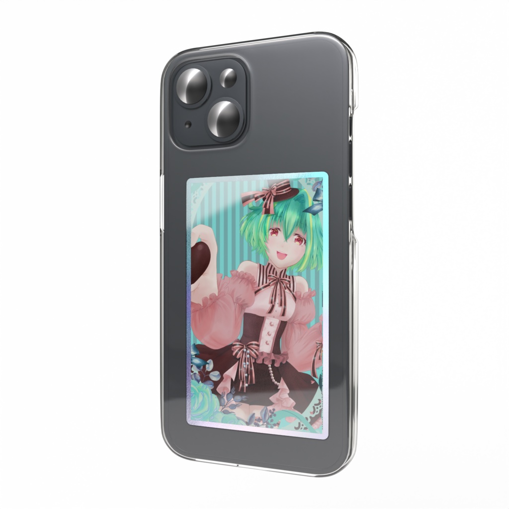 ぷらちな🍫バレンタインオーロラスマホステッカー