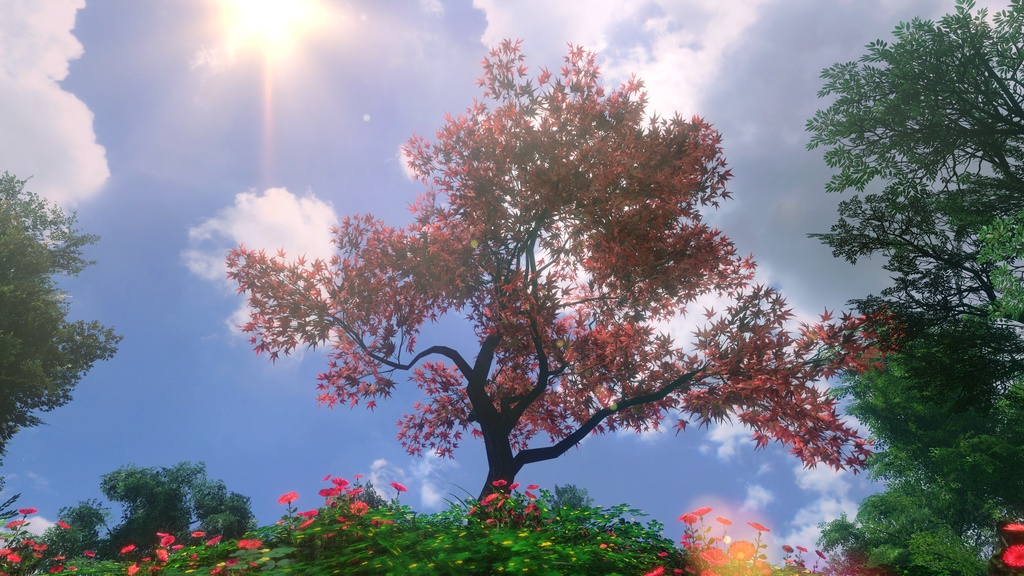 【50枚】何かに使えるかもCG背景「赤い木の隙間」