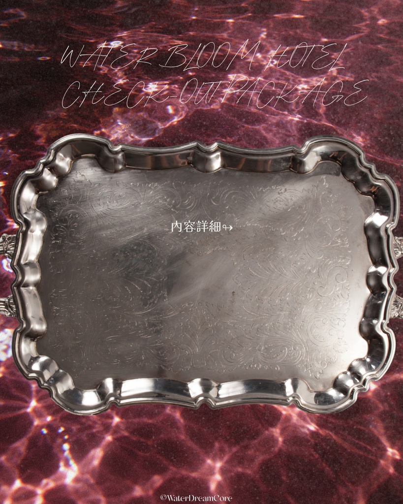 【新作】WATERBLOOM HOTEL CHECK-OUT PACKAGE【販売開始】