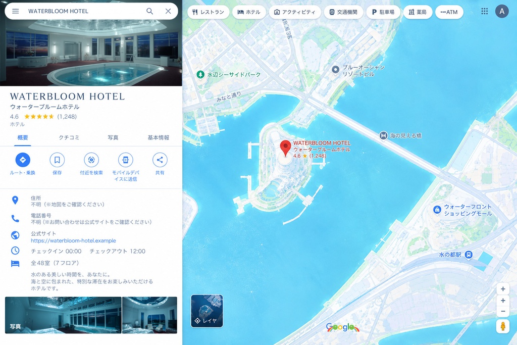 【新作】WATERBLOOM HOTEL CHECK-OUT PACKAGE【販売開始】