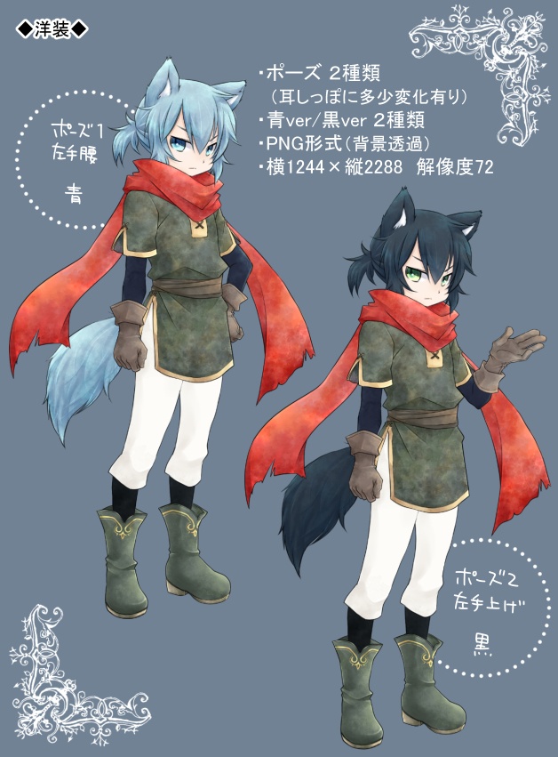 狼アサシン風立ち絵