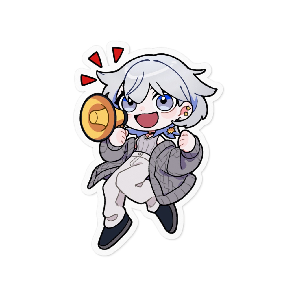 青星あお半年記念ステッカー