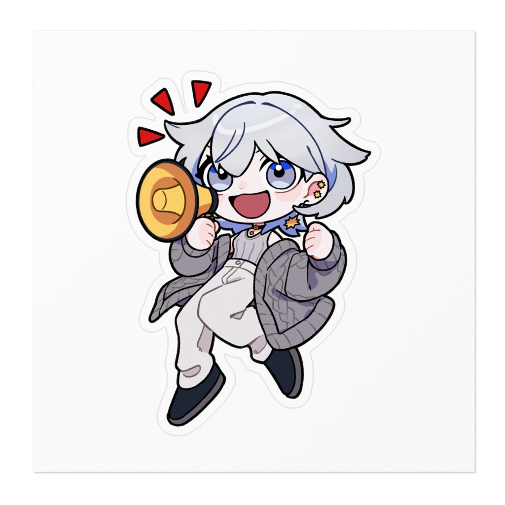 青星あお半年記念ステッカー