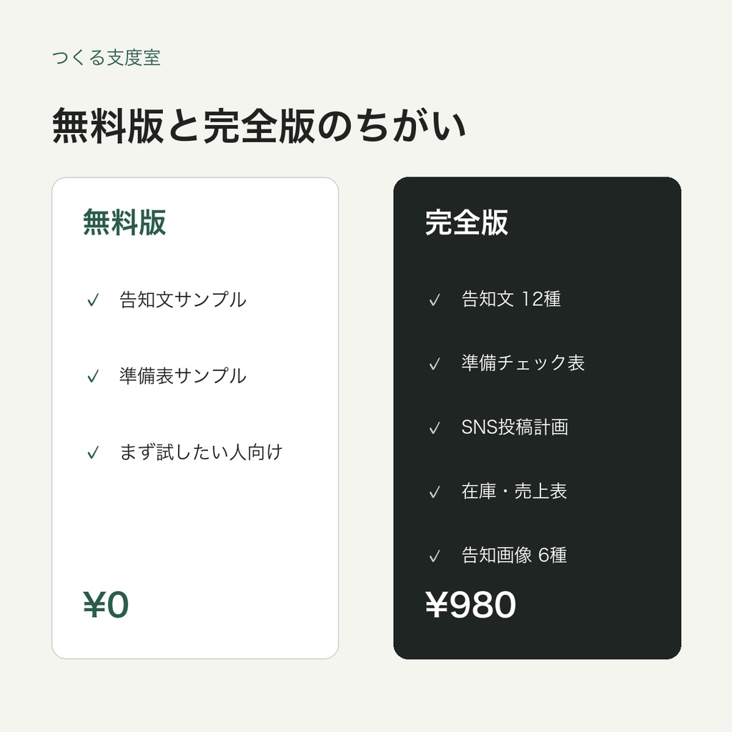 はじめての個展・ポップアップ準備キット|告知・搬入・在庫管理