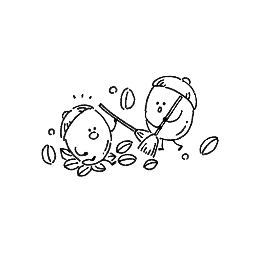 保育イラスト　秋　どんぐり