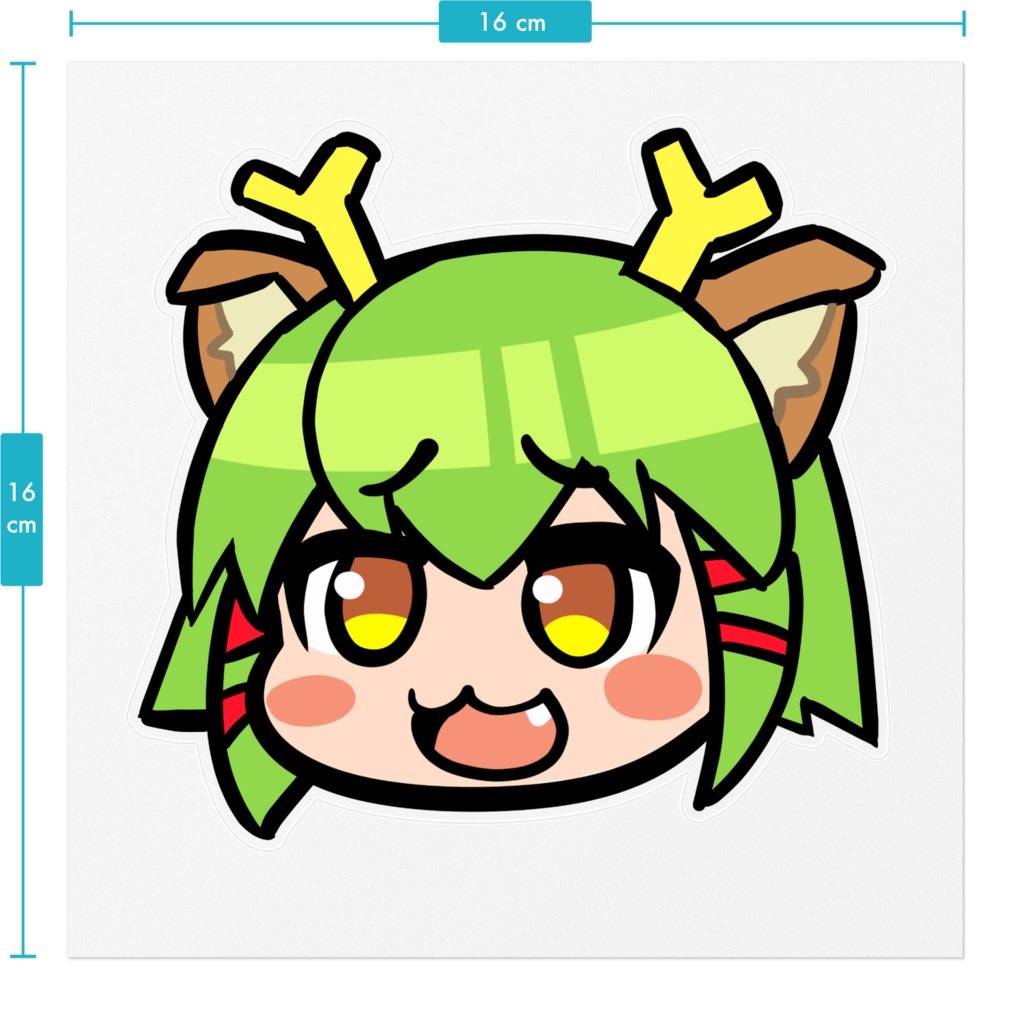 ちゃんぎがご尊顔ステッカー