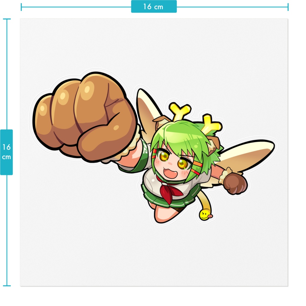 飛び出す!ちゃんぎがステッカー