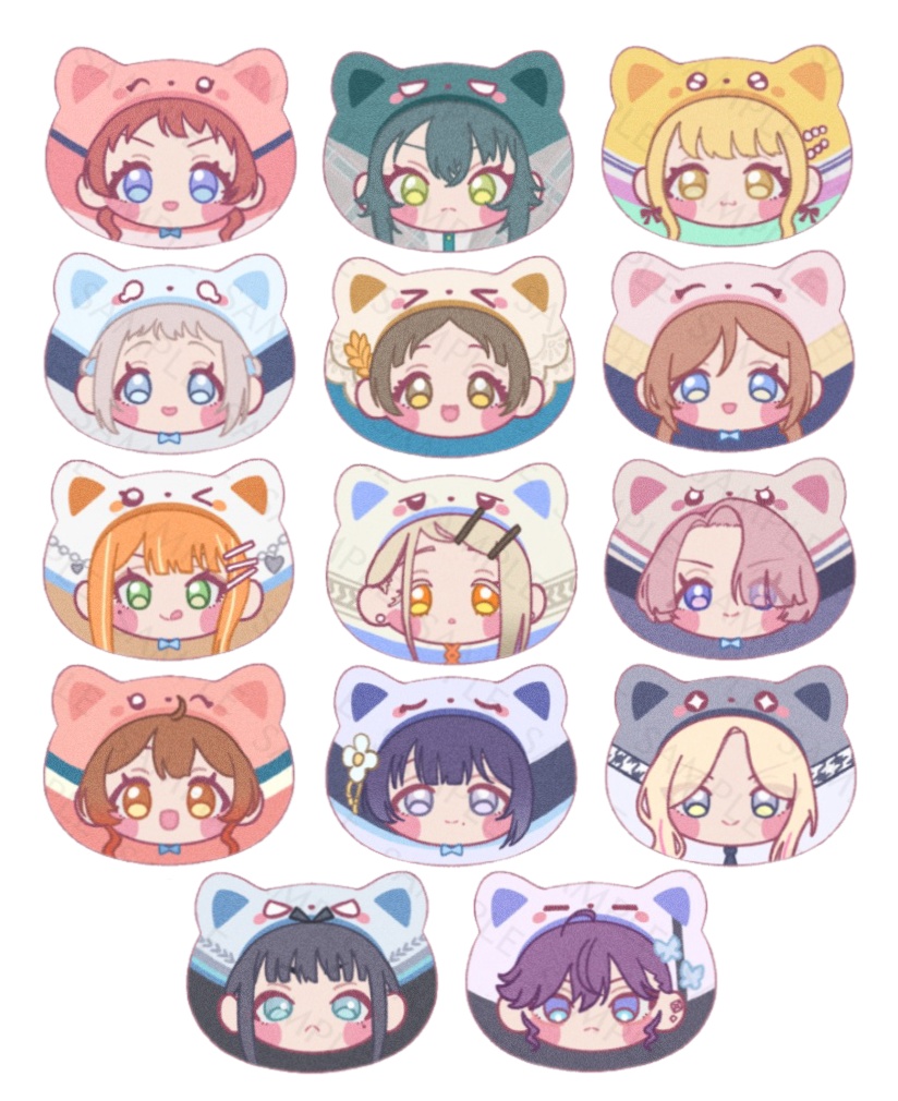 学マスねこちゃん缶バッジ