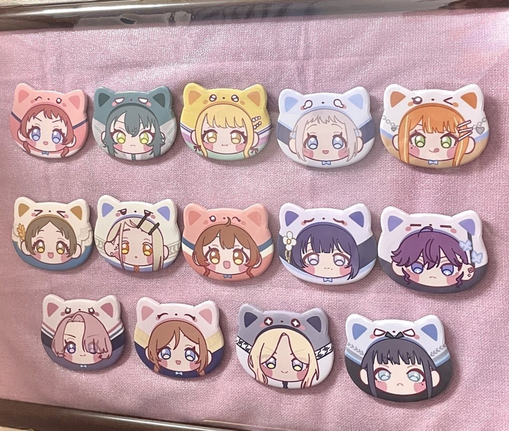 学マスねこちゃん缶バッジ