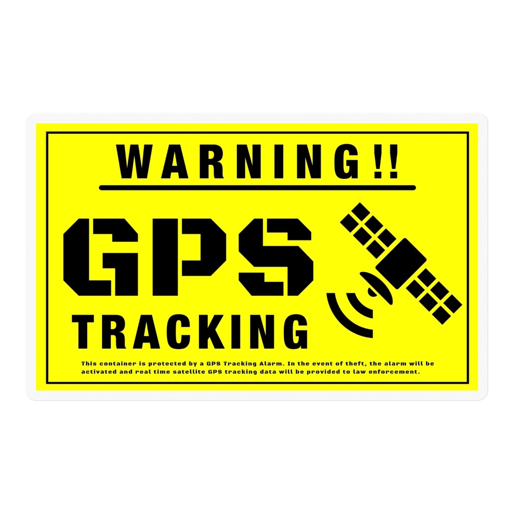 GPS 警告ステッカー