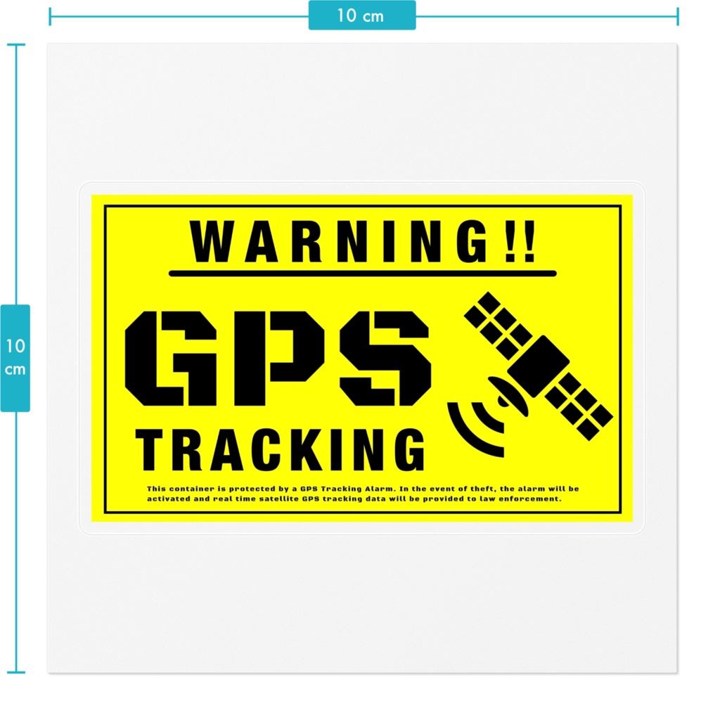 GPS 警告ステッカー