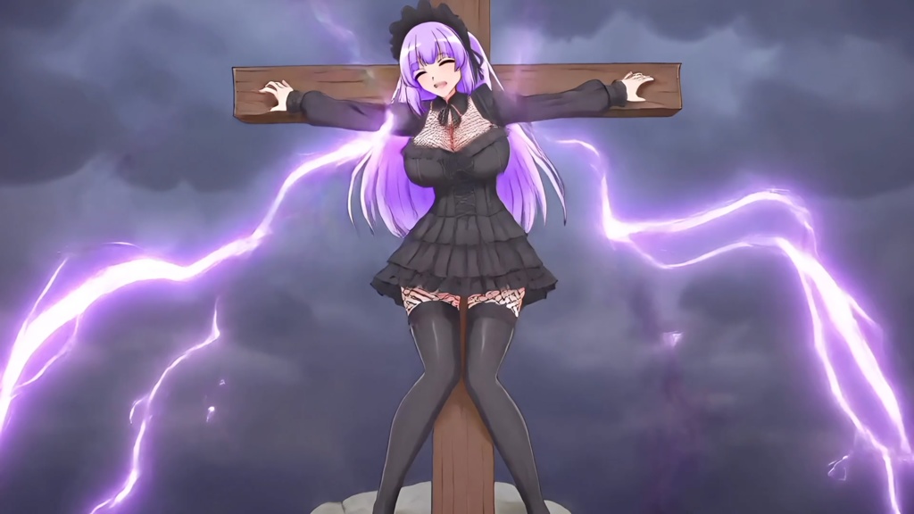 『神楽るい』電流磔敗北集⚡️zipファイル 約1分20秒収録【音声版】