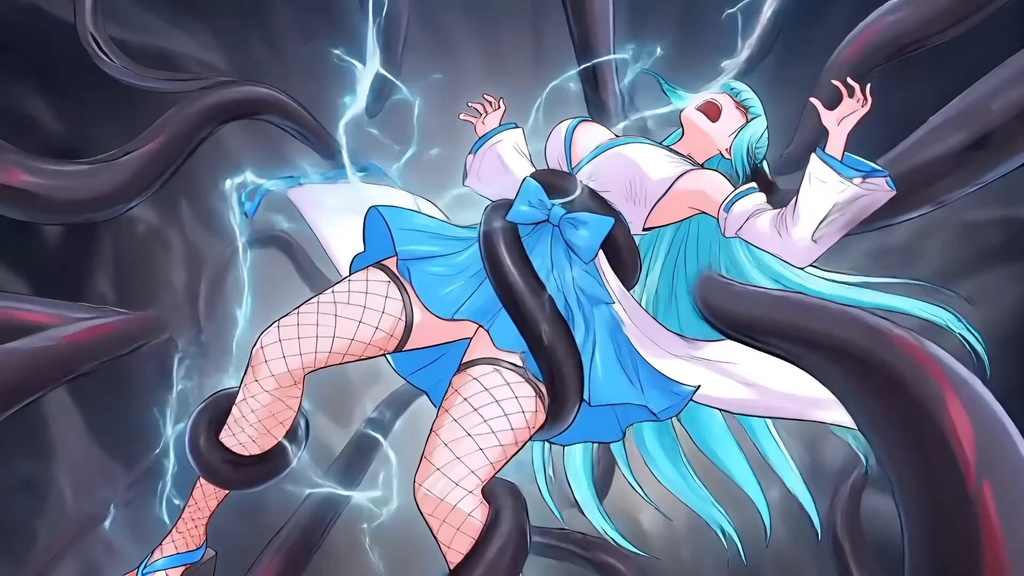 天州浦くらら(巫女衣装) 磔/触手 敗北【音声版】約1分40秒zipファイル