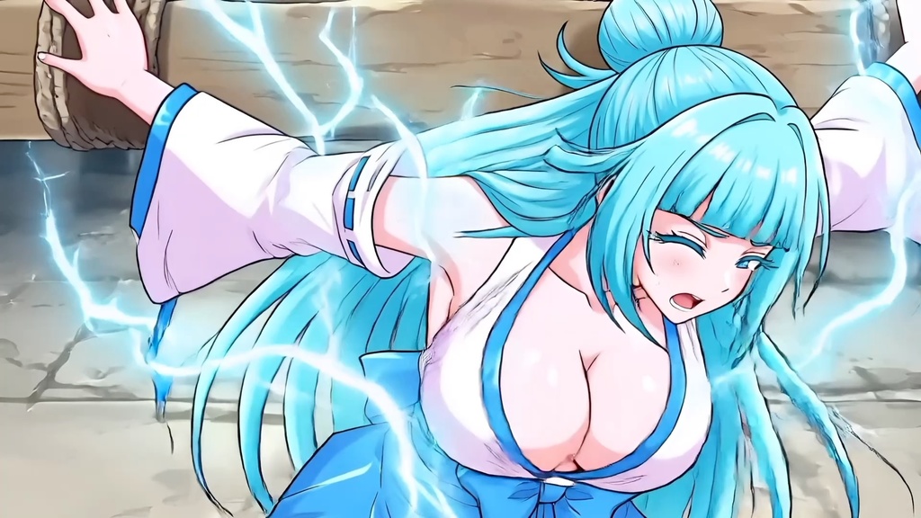 天州浦くらら(巫女衣装) 磔/触手 敗北【音声版】約1分40秒zipファイル