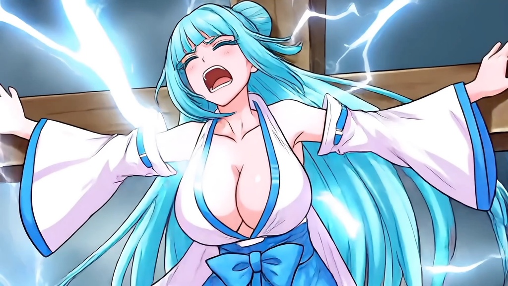 天州浦くらら(巫女衣装) 磔/触手 敗北【音声版】約1分40秒zipファイル