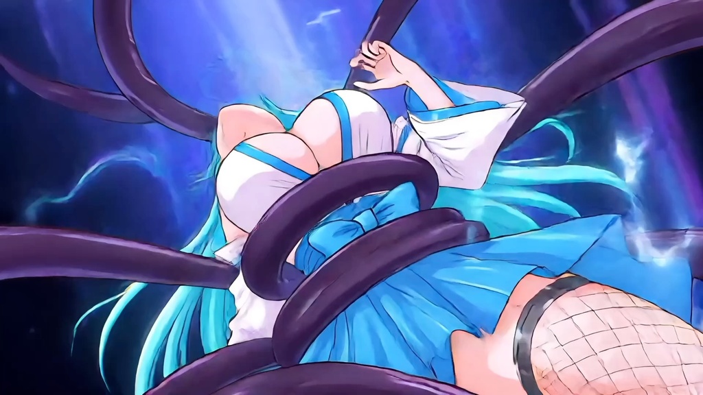 天州浦くらら(巫女衣装) 磔/触手 敗北【音声版】約1分40秒zipファイル