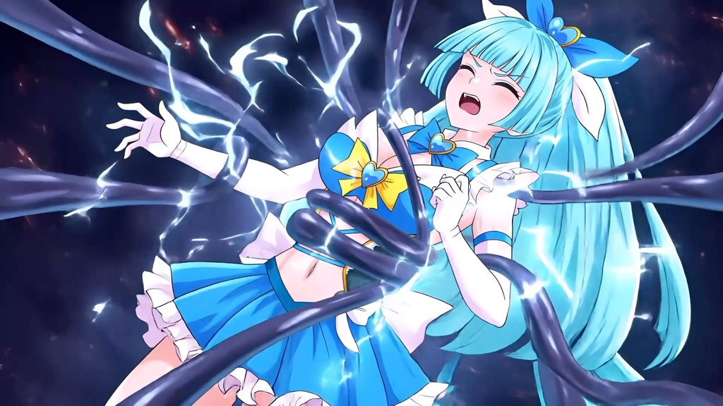 マジカル♡タワー 磔/触手敗北⚡️【音声版】約1分50秒 zipファイルアップグレード版