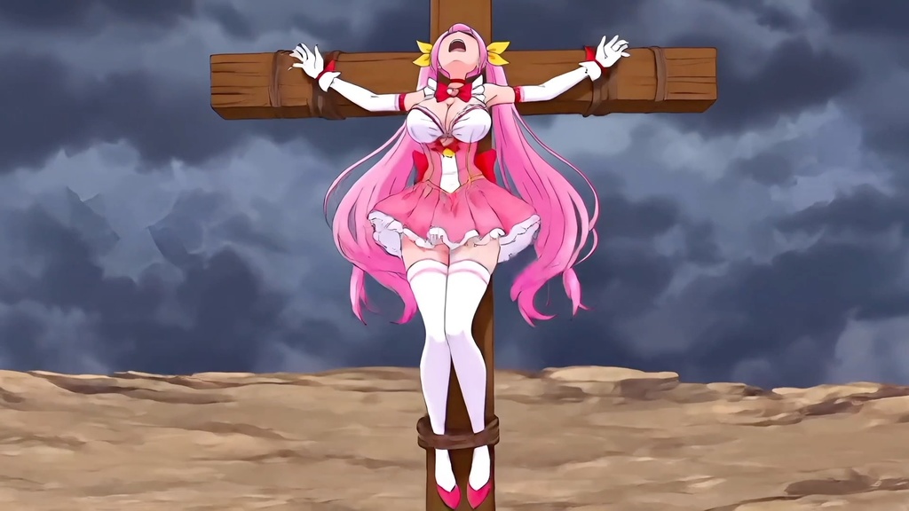 マジカル♡ヒール 磔/触手敗北⚡️【音声版】約1分30秒 zipファイル