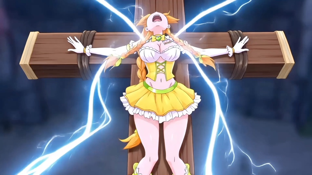 マジカル♡ブザー磔/触手 攻撃 音声付きヒロピンzipファイル