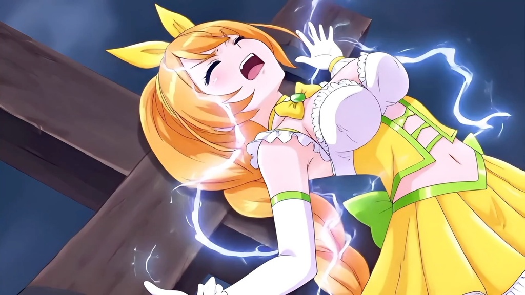 マジカル♡ブザー磔/触手 攻撃 音声付きヒロピンzipファイル