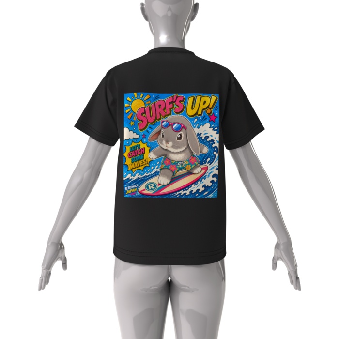 SURF’S UP! うさぎのサーファー TypeA ホワイト BKP