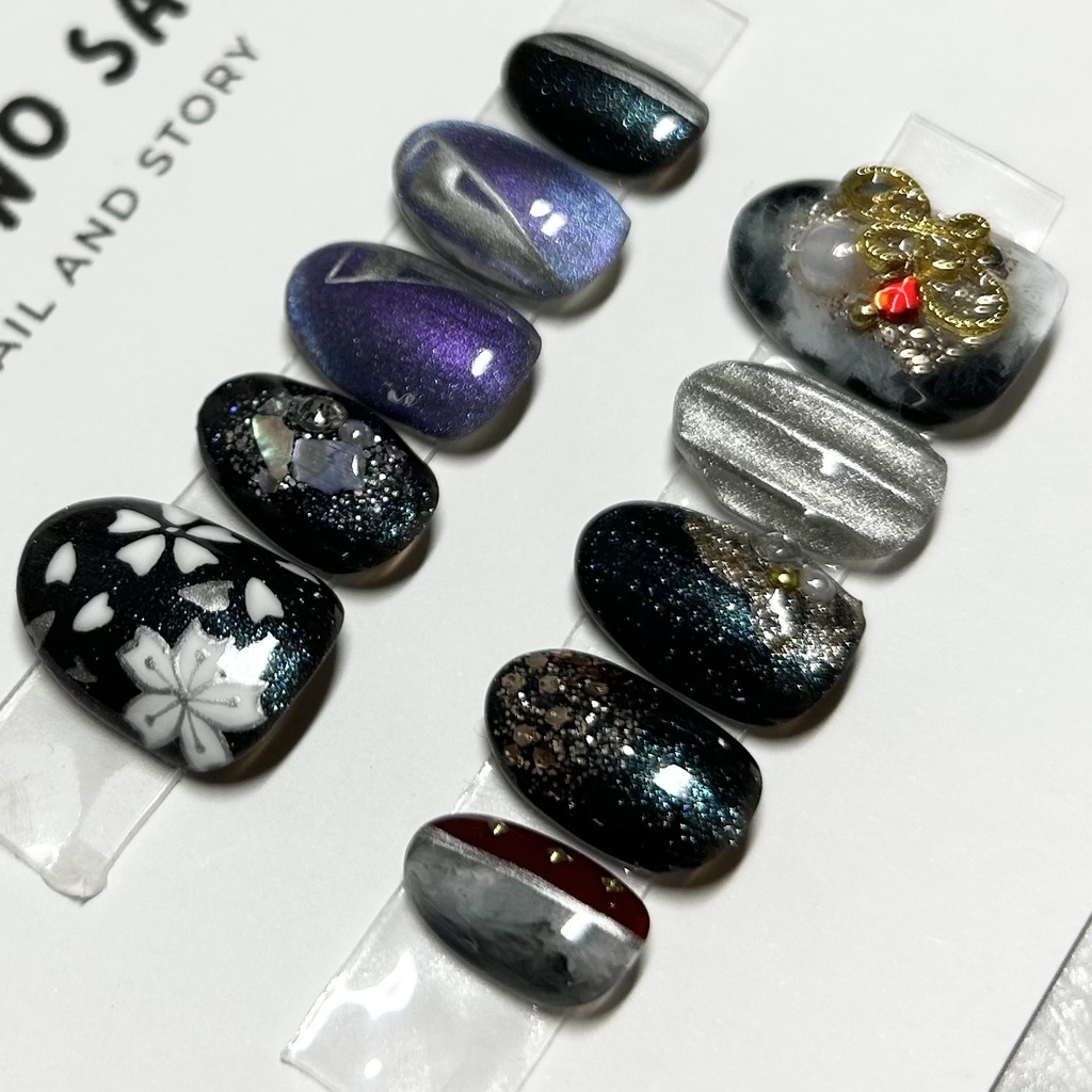 【刀剣乱舞】【オーダーメイド】大典太光世 水心子正秀イメージネイルチップ