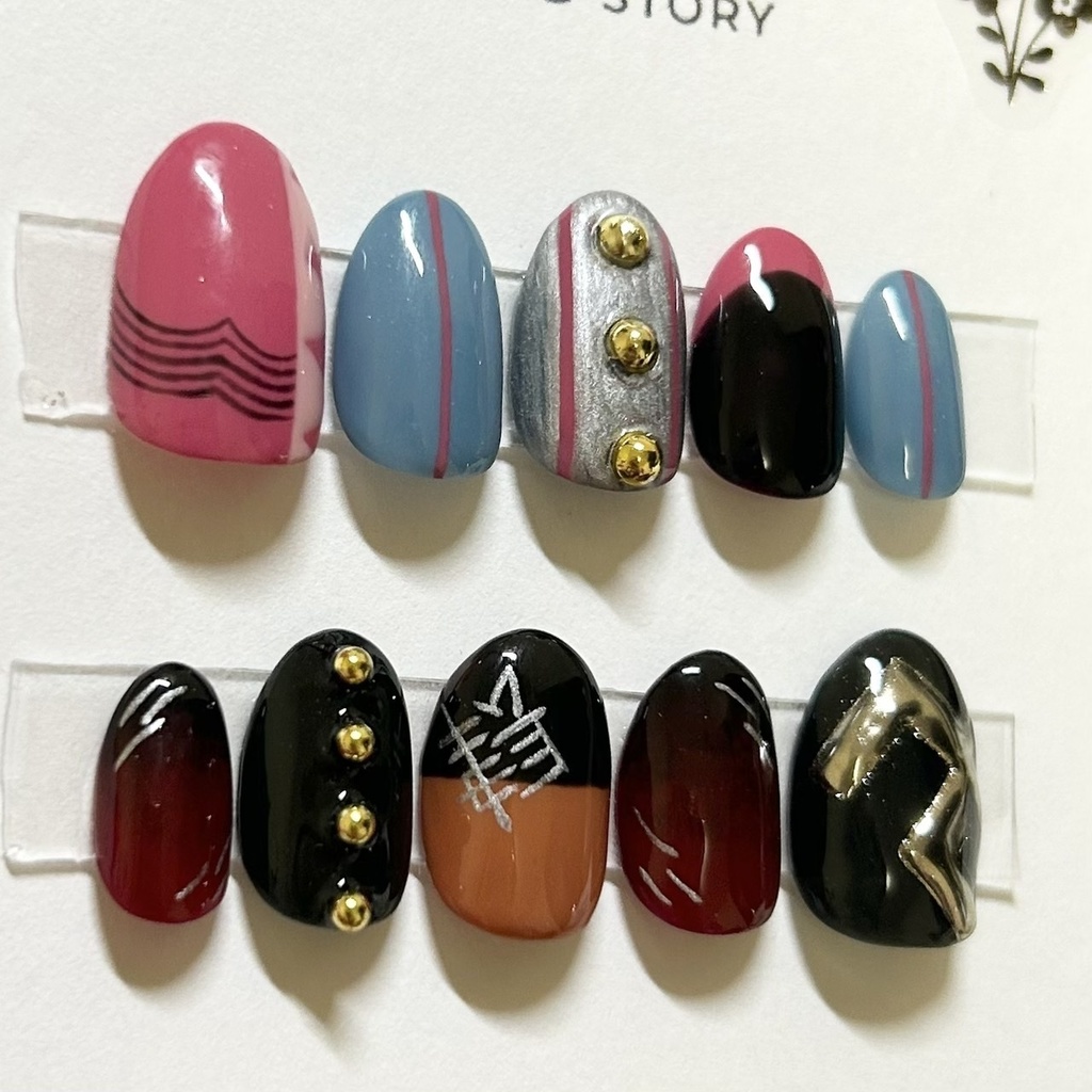 【オーダーメイド】重音テト 千堂敦イメージネイルチップ