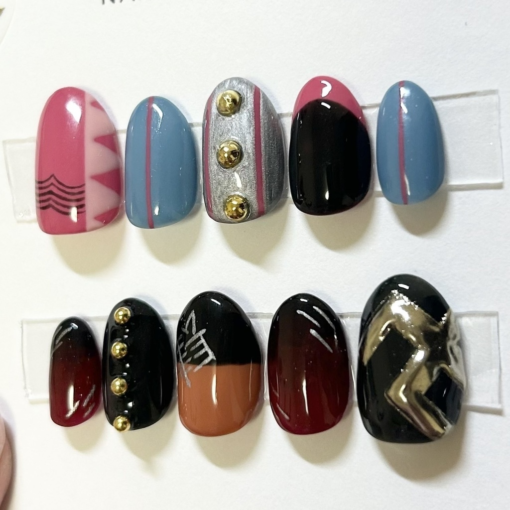 【オーダーメイド】重音テト 千堂敦イメージネイルチップ