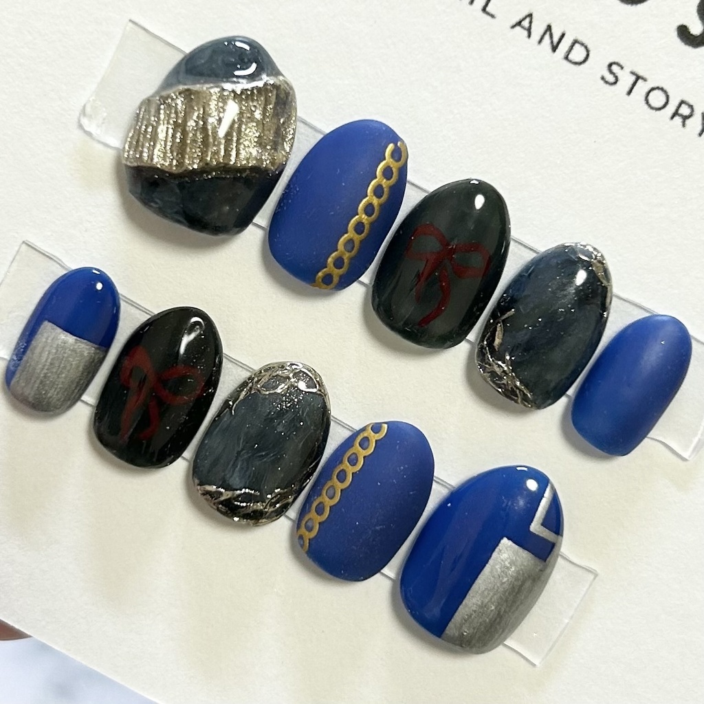 【オーダーメイド】【ギルティKAITO】【ニーゴKAITO】【ガレリアン・マーロン】イメージネイルチップ