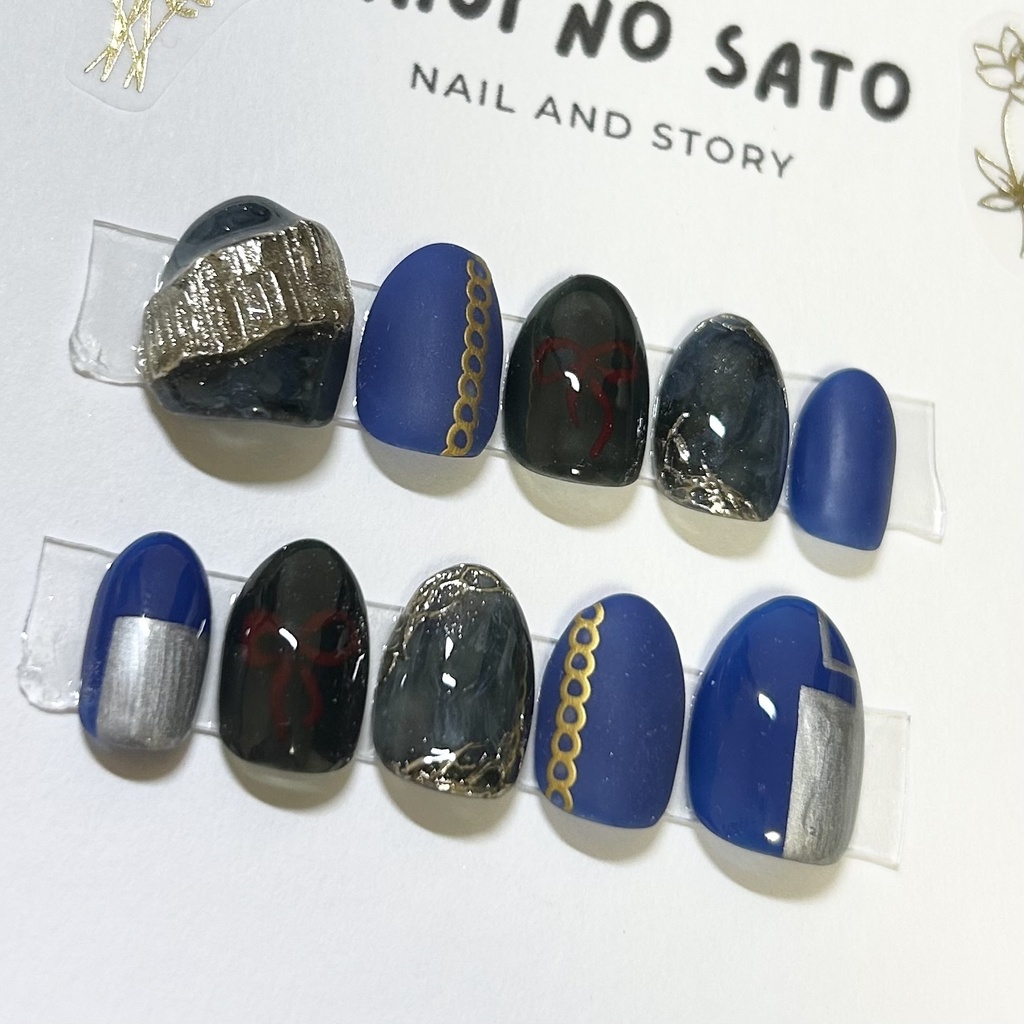 【オーダーメイド】【ギルティKAITO】【ニーゴKAITO】【ガレリアン・マーロン】イメージネイルチップ